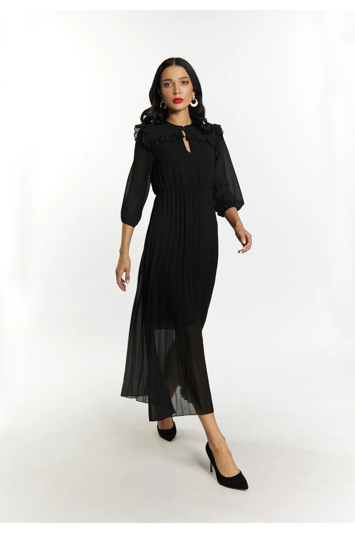 Faina  Kleid - Schwarz - Basic