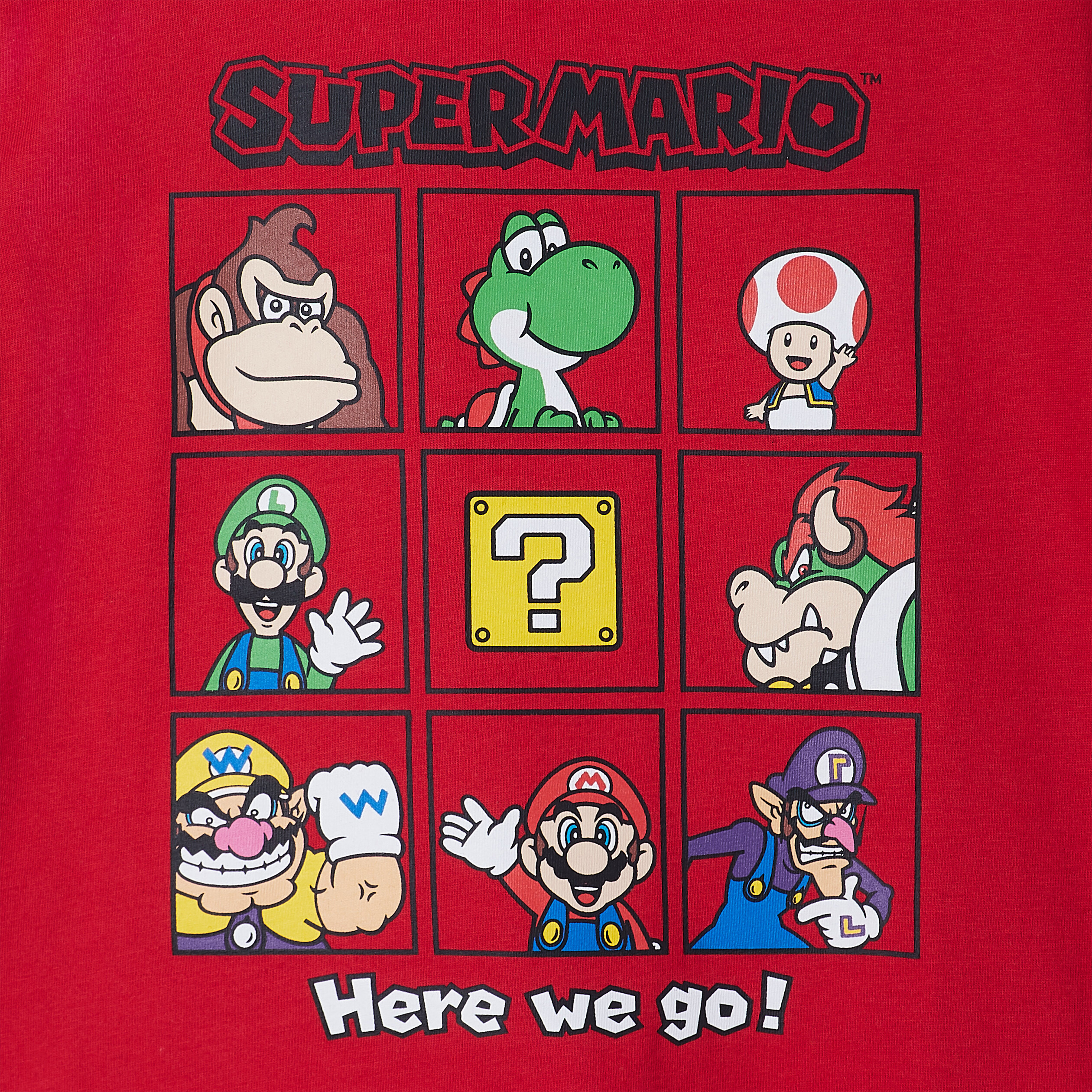 T-shirt manches courtes Super Mario rouge garçon | La Halle