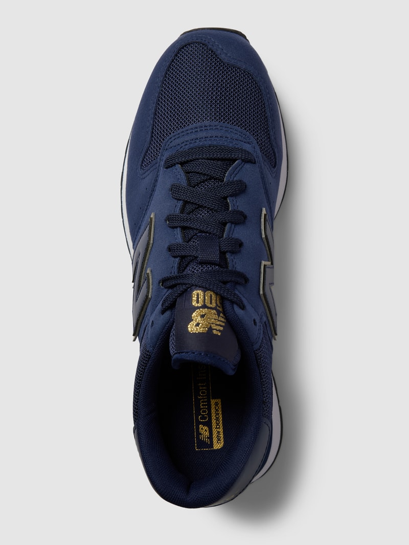 Sneaker mit Two-Tone-Machart in dunkelblau