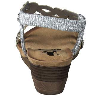 2Go Fashion Keilsandale in silber