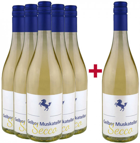 5+1 Paket Gelber Muskateller Secco - Weingut der Stadt Stuttgart