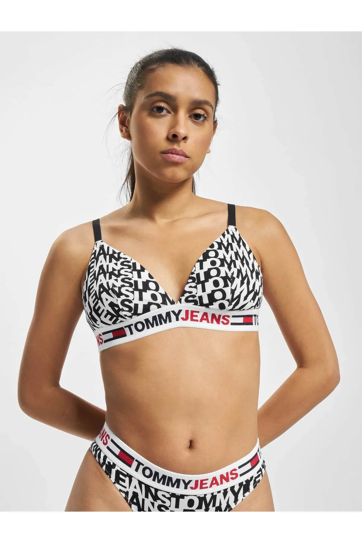Tommy Hilfiger  BH - Schwarz - Geometrisches Muster