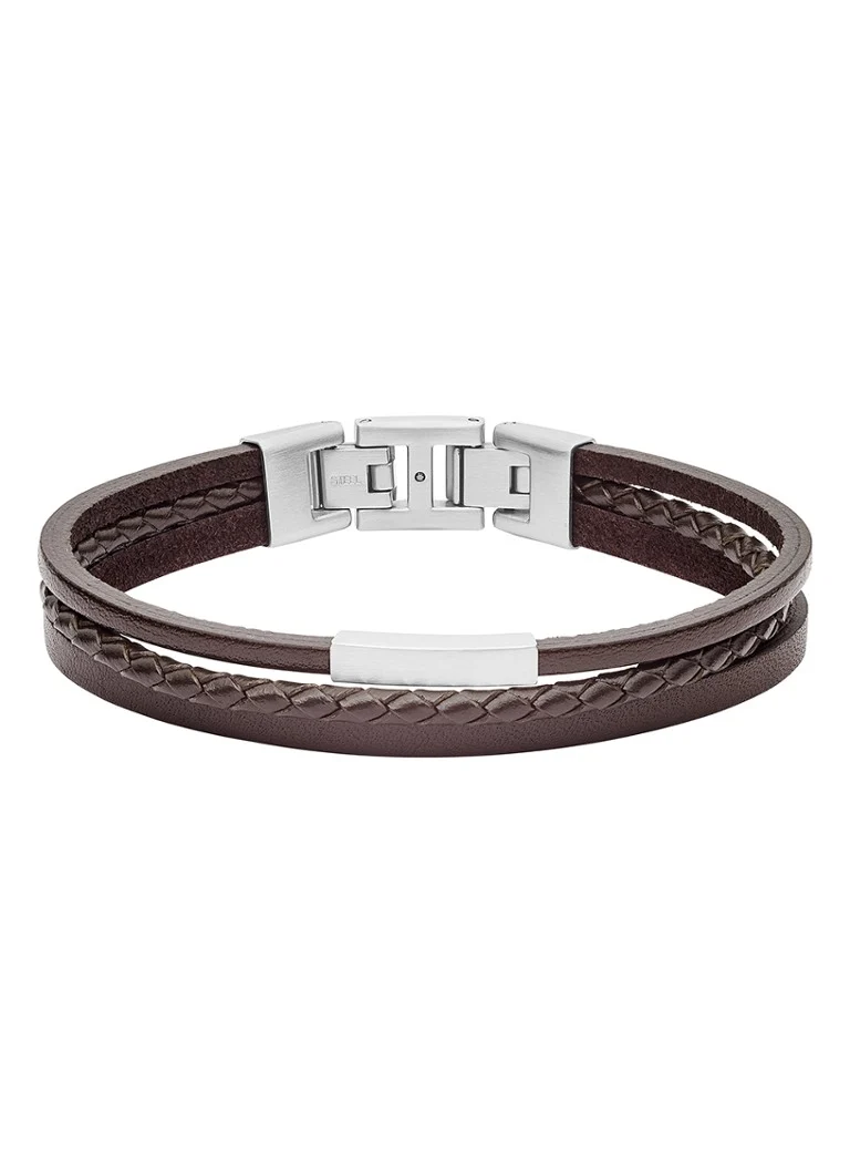 Fossil Leather Bracelet JF03323040