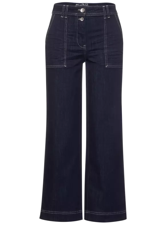 CECIL Slim Fit Denim mit Wide Legs
