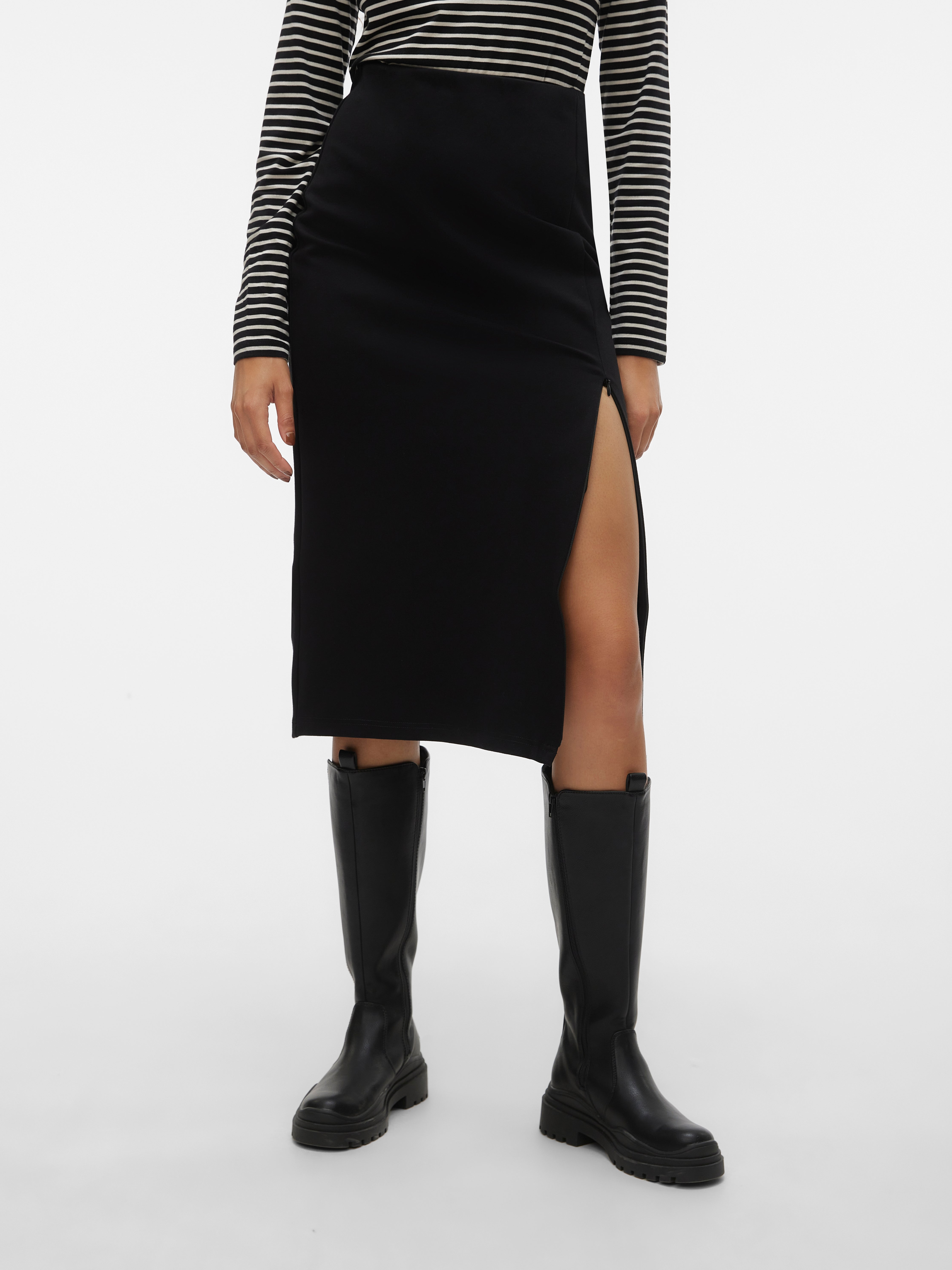 VMHIRSE Hohe Taille Midirock