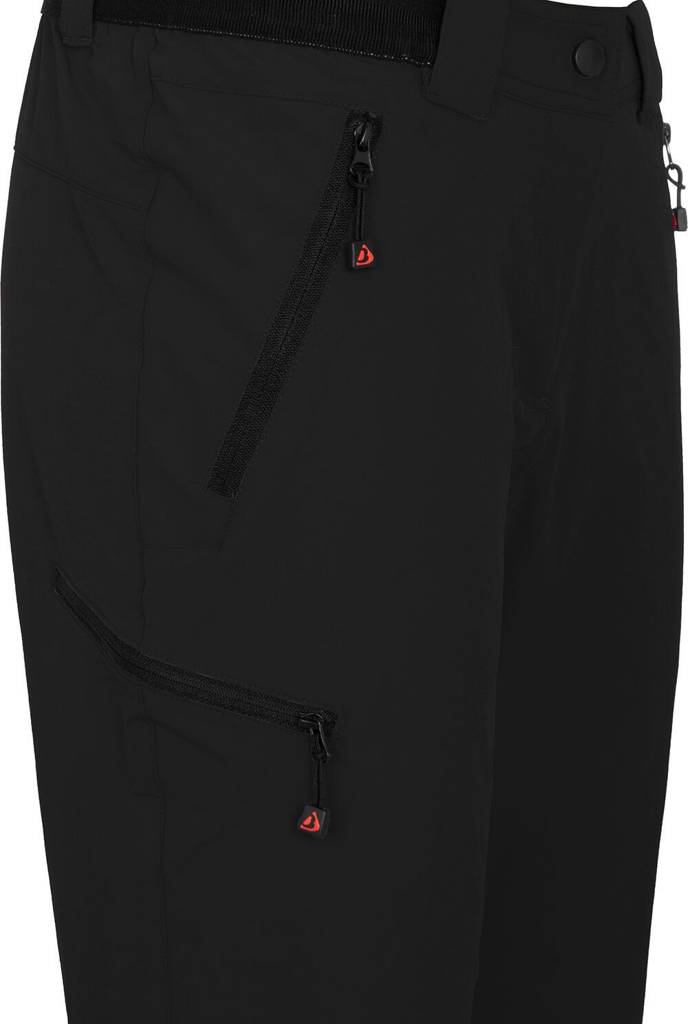 Bergson Outdoorhose VIDAA COMFORT Damen Wanderhose, leicht, strapazierfähig, Langgrößen, schwarz