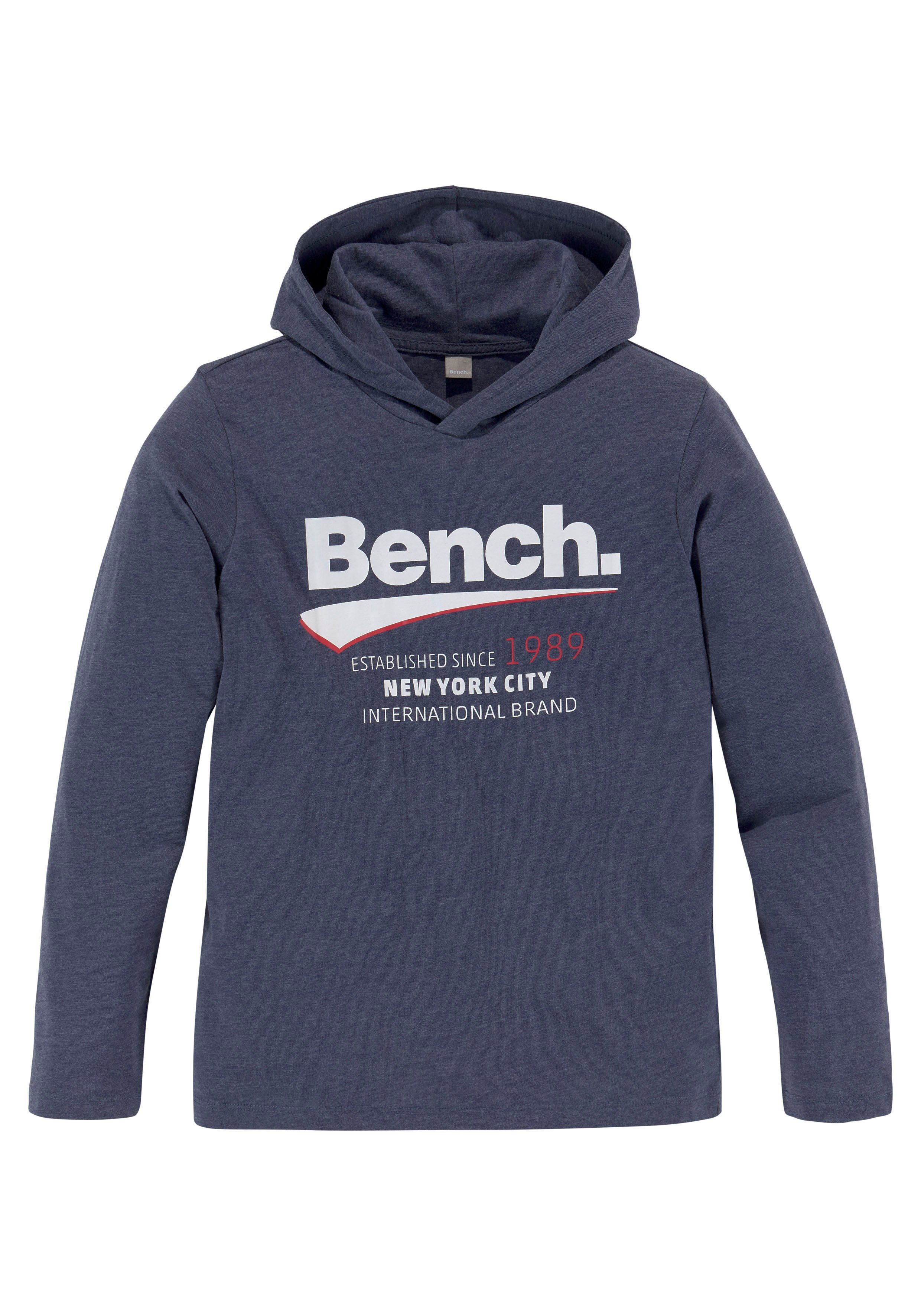 Bench. Kapuzenshirt in melierter Qualität