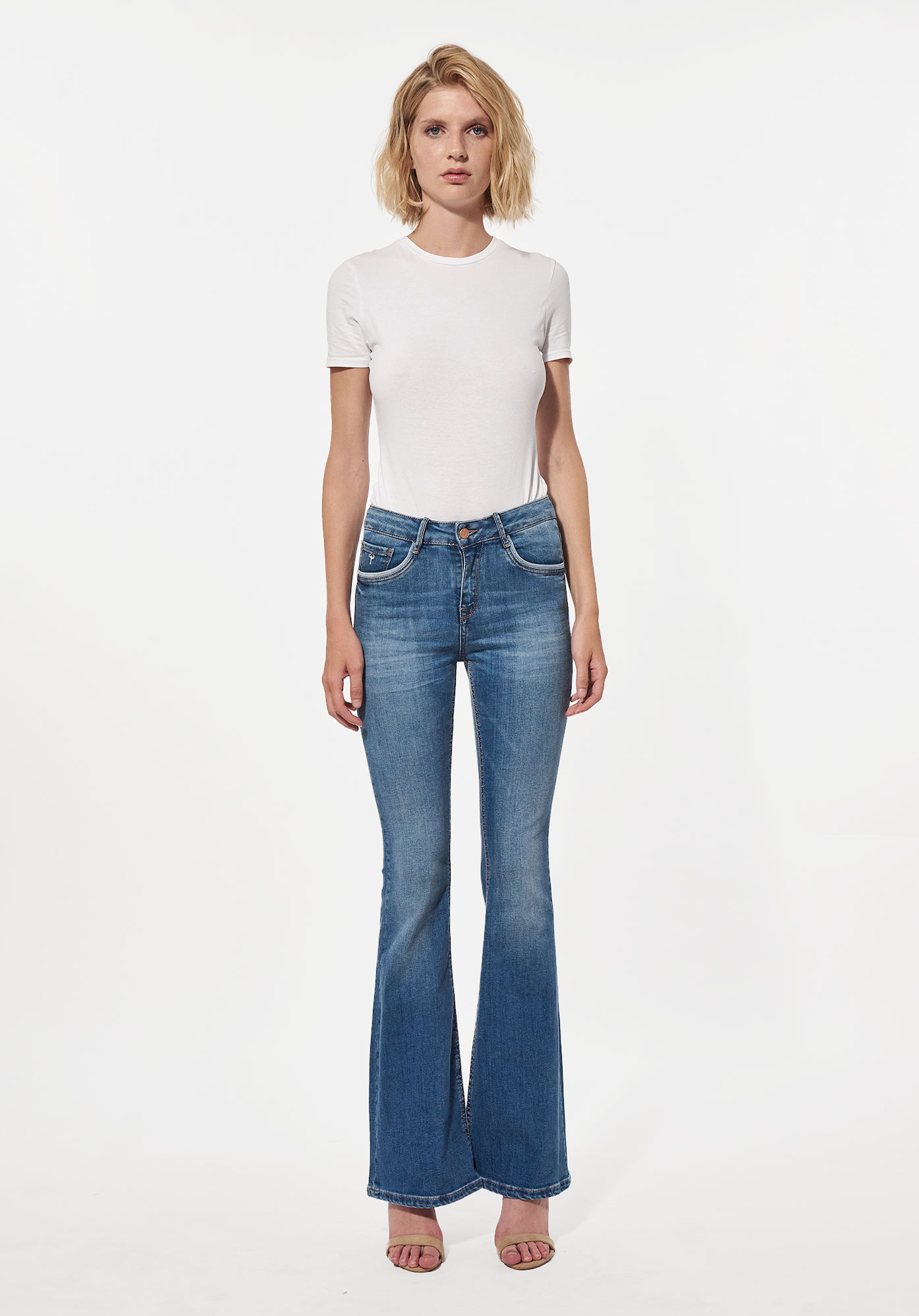 ELBA   Jean flare Femme