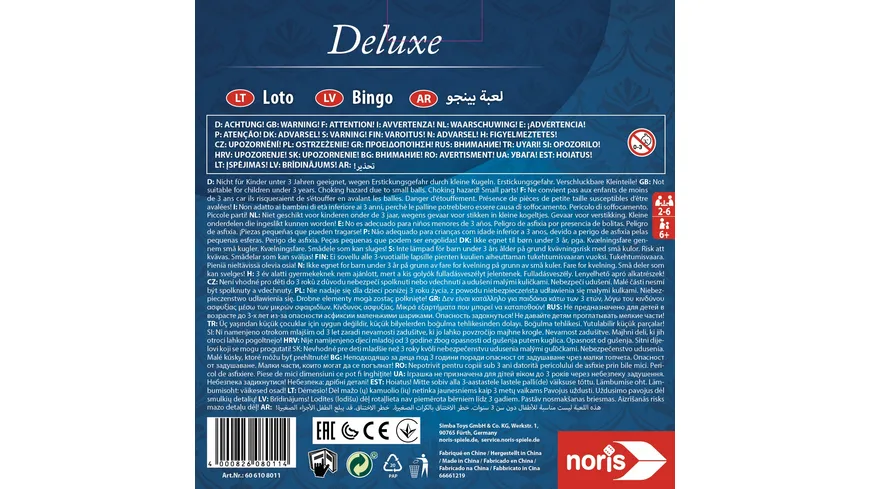 Noris Spiele - Deluxe Bingo