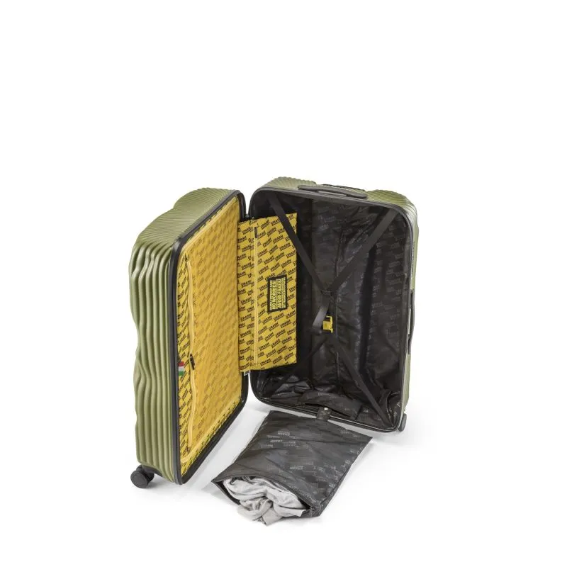 Crash Baggage Stripe Trolley L (79 cm) - Olive