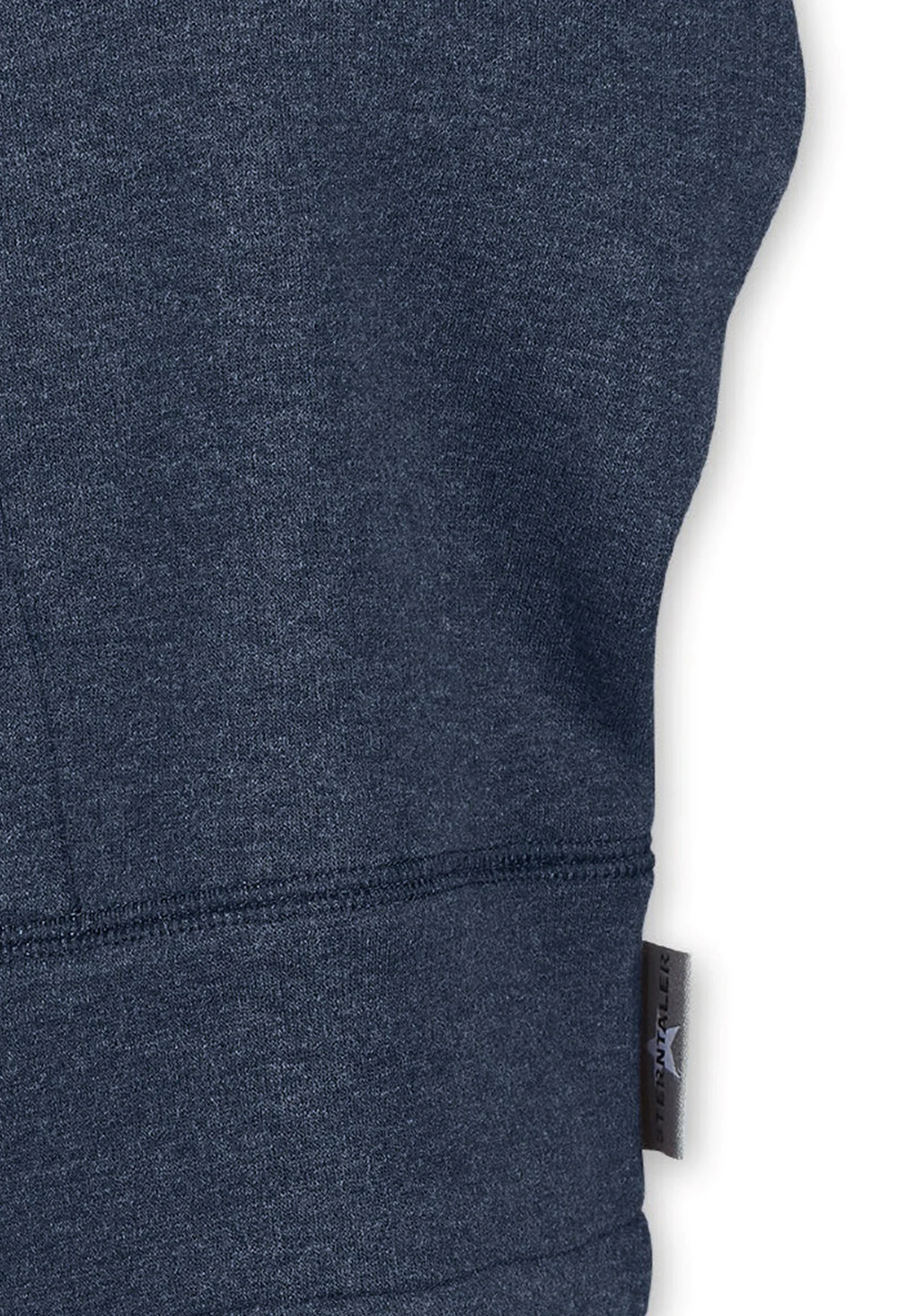 Schalmütze in Marine aus Jersey Melange