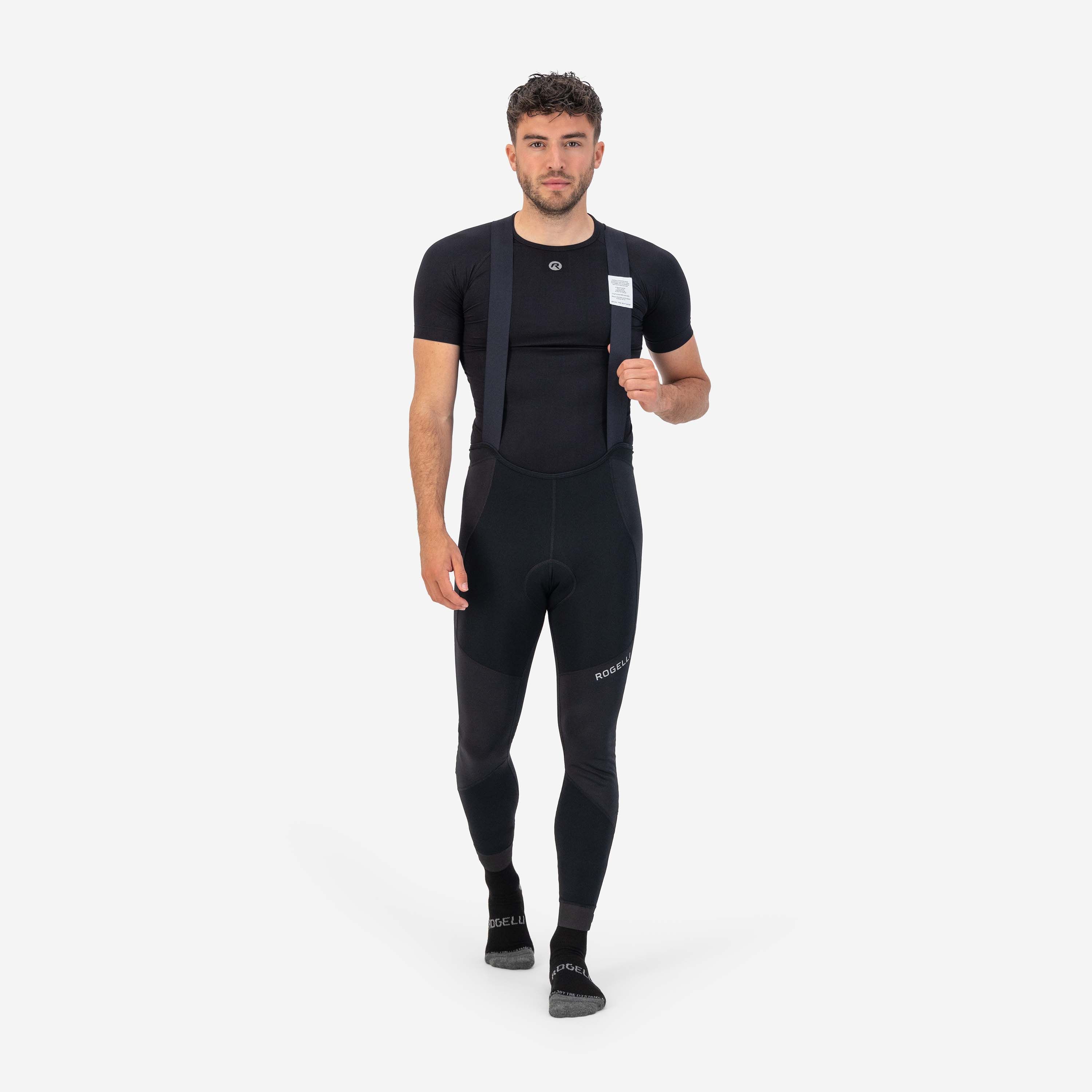 Rogelli Artico Schwarz Herren Radhose Lang Mit Träger