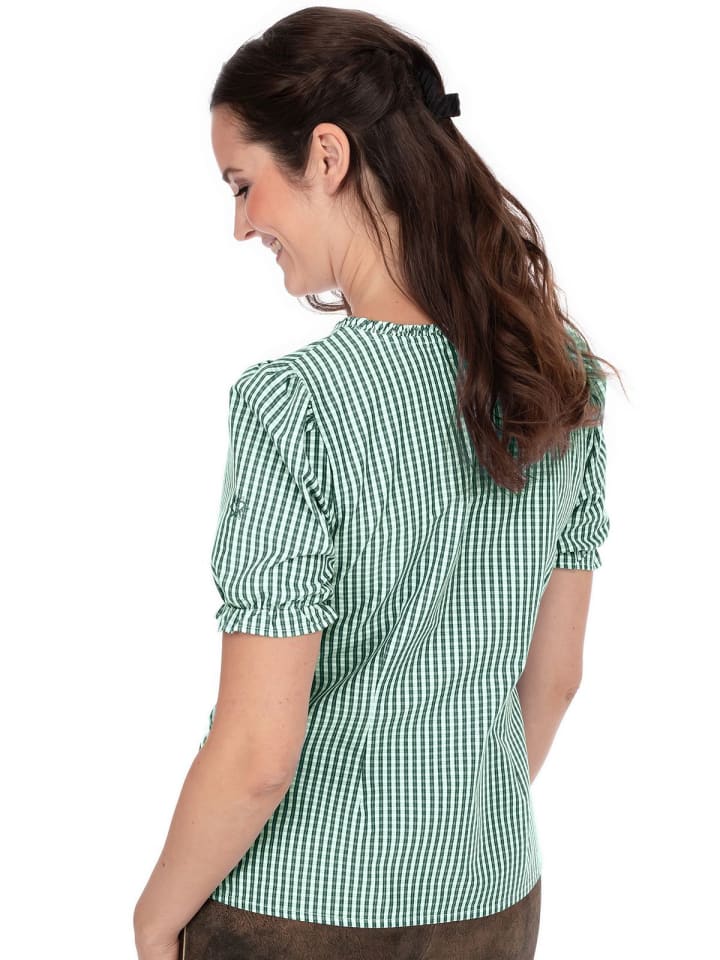 Spieth & Wensky Bluse DOTTERBLUME in grün günstig kaufen