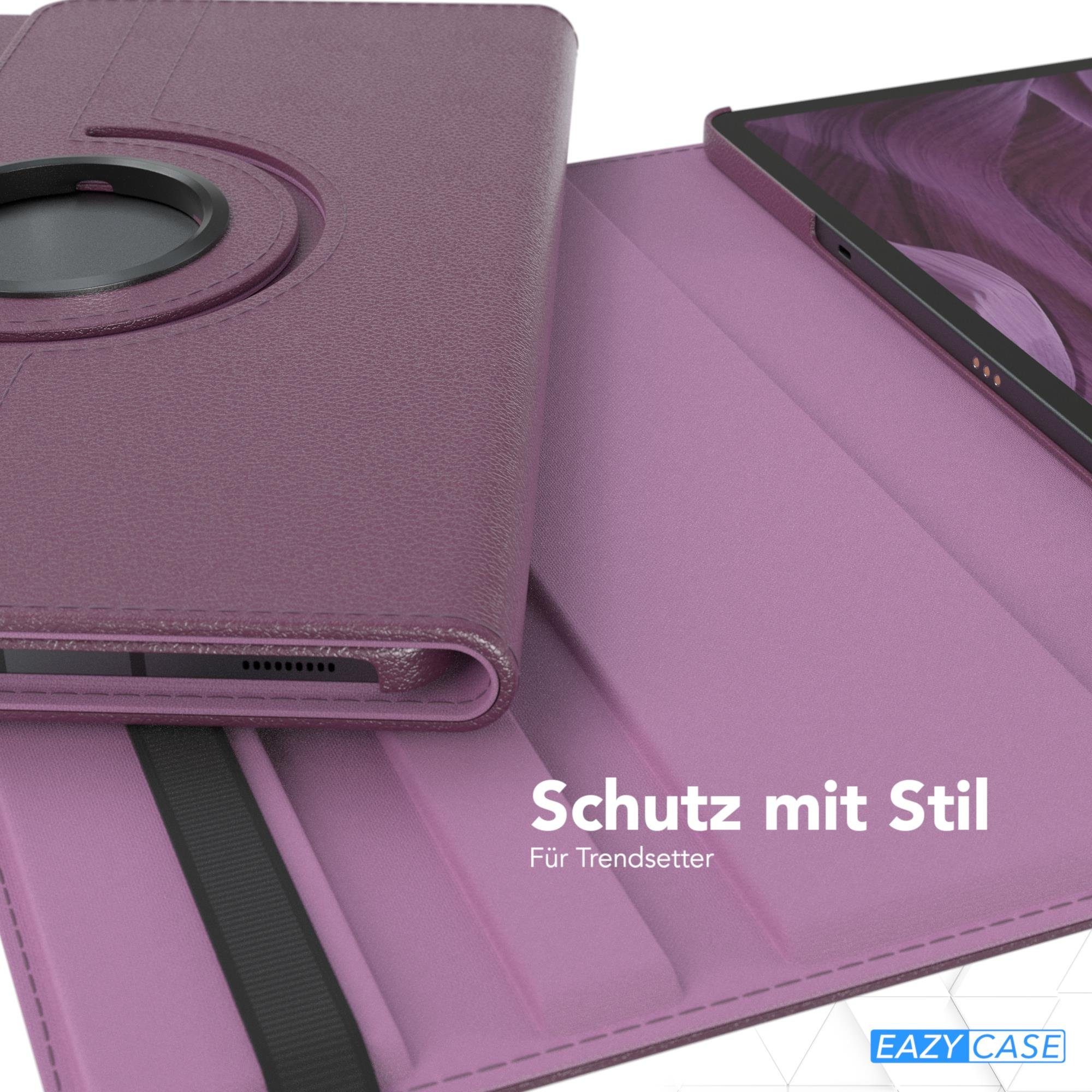 EAZY CASE Tablet-Hülle Rotation Case für Samsung Galaxy Tab S7 Plus / S8+ 12,4 Zoll, Tablet-Hülle Bookstyle Case Fullcover Schutz Tasche Stehfunktion Lila