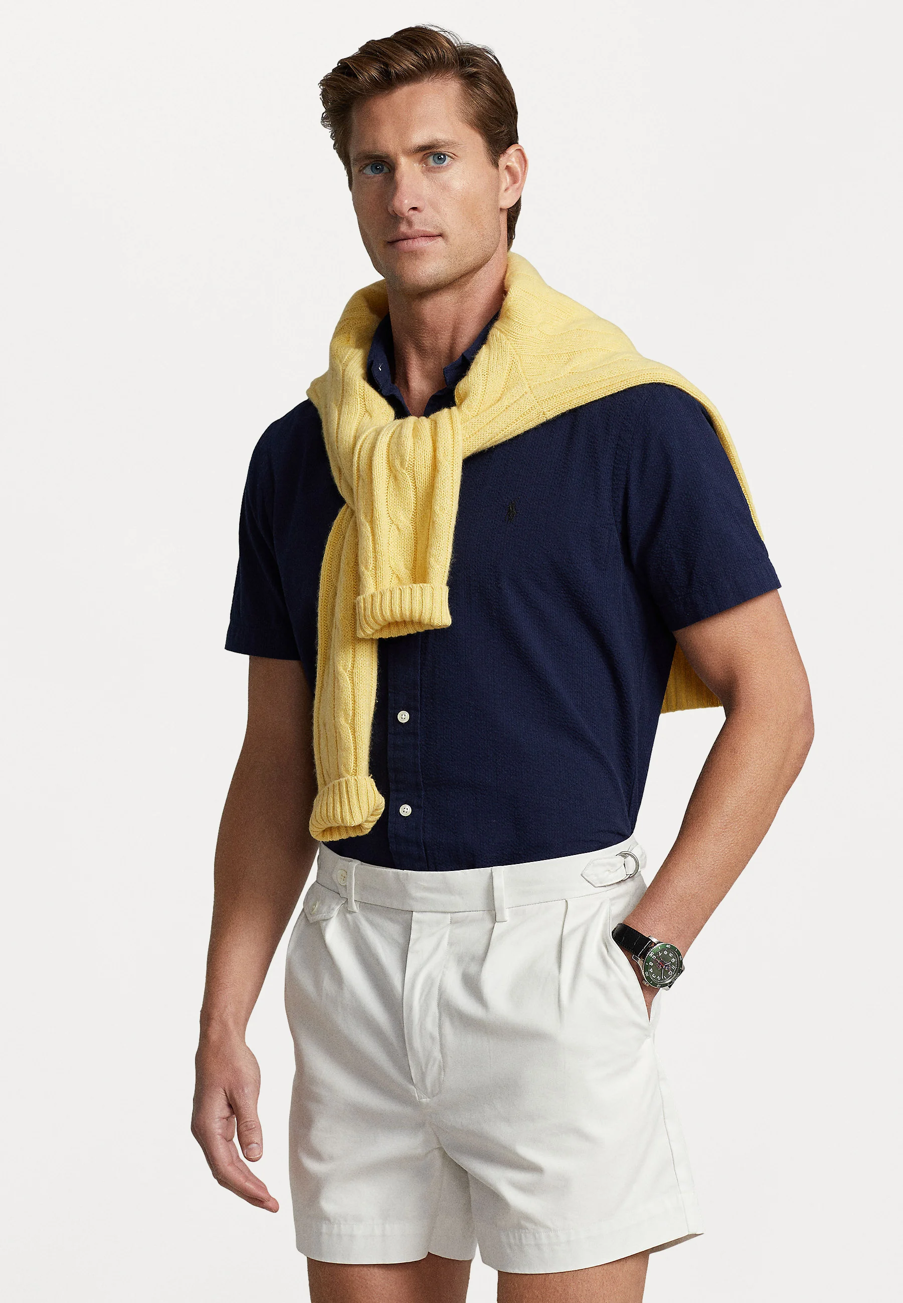 Camisa de seersucker de corte personalizado de Polo Ralph Lauren - Camisa