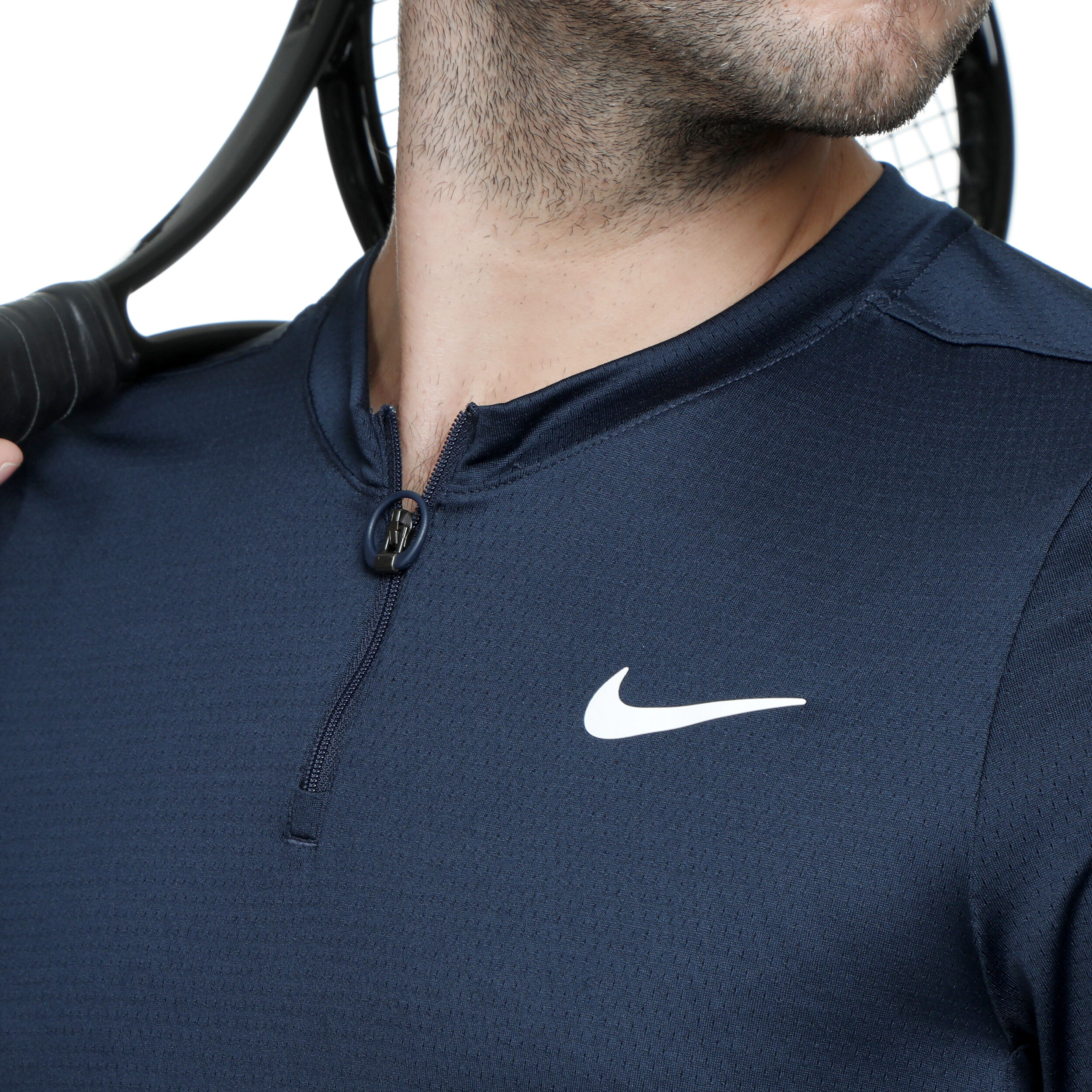 Dri-Fit Advantage Half-Zip Longsleeve Herren - Dunkelblau