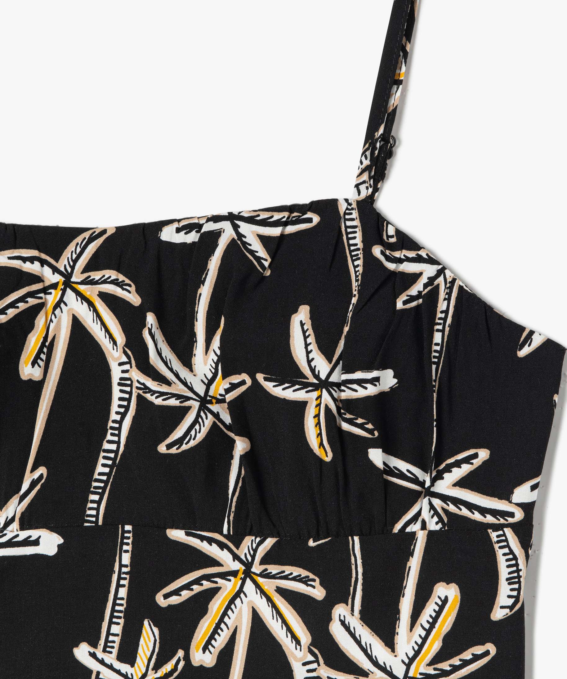 Blouse fille à fines bretelles coupe courte imprime | GEMO