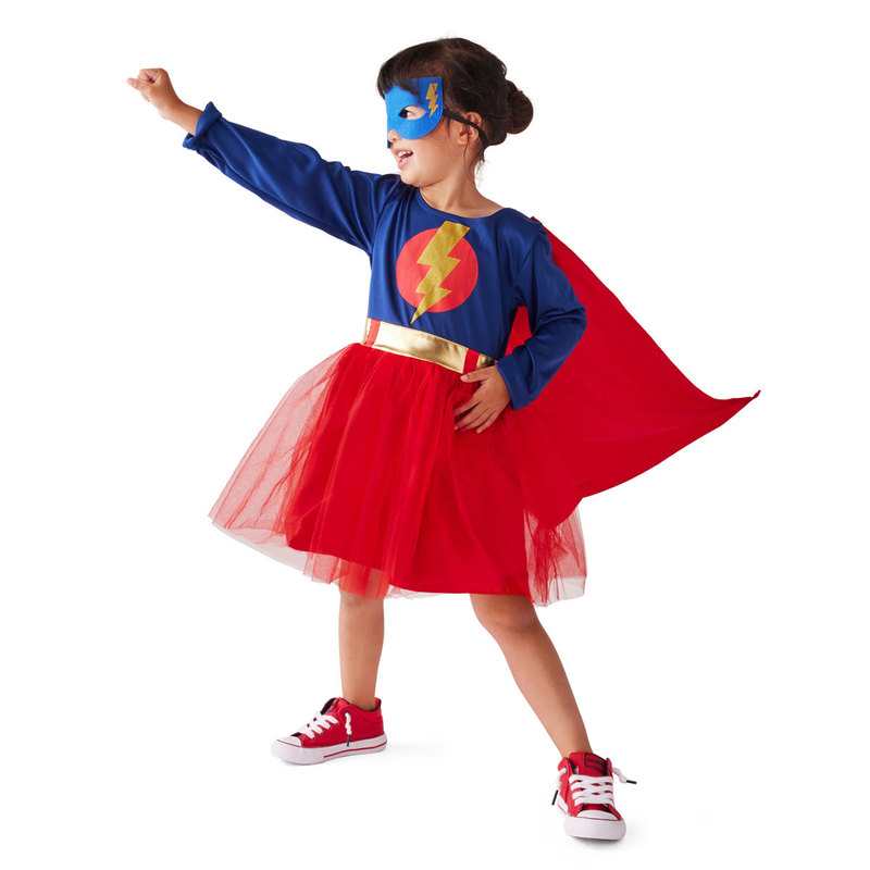 Déguisement robe de super héros 6-8 ans Oxybul