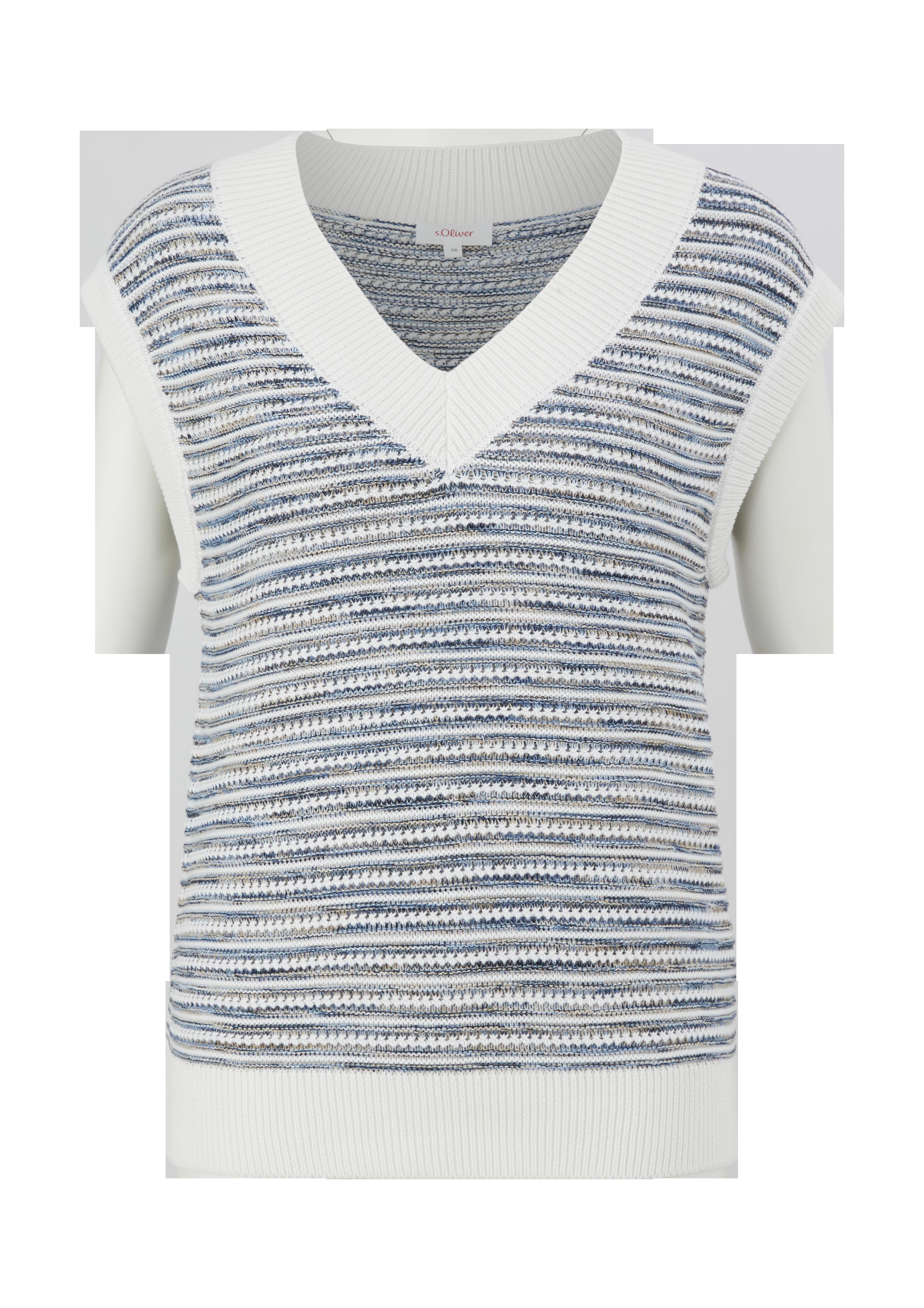 Strickpullunder mit Strukturmuster  2126962-02X4