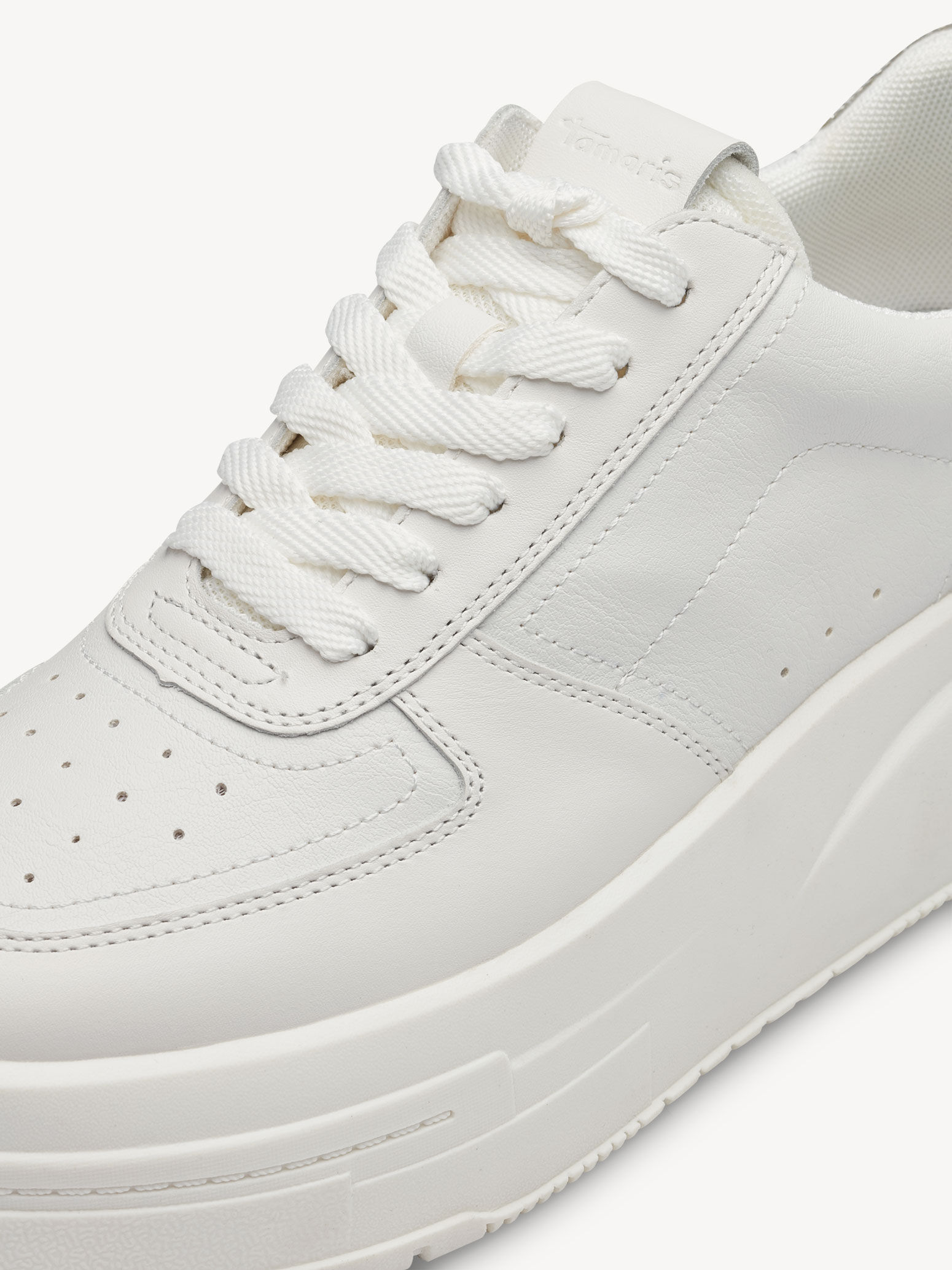 Basket en cuir - blanc