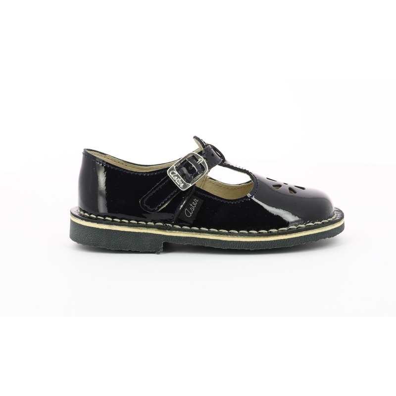 Salomés cuir metallise Dingo