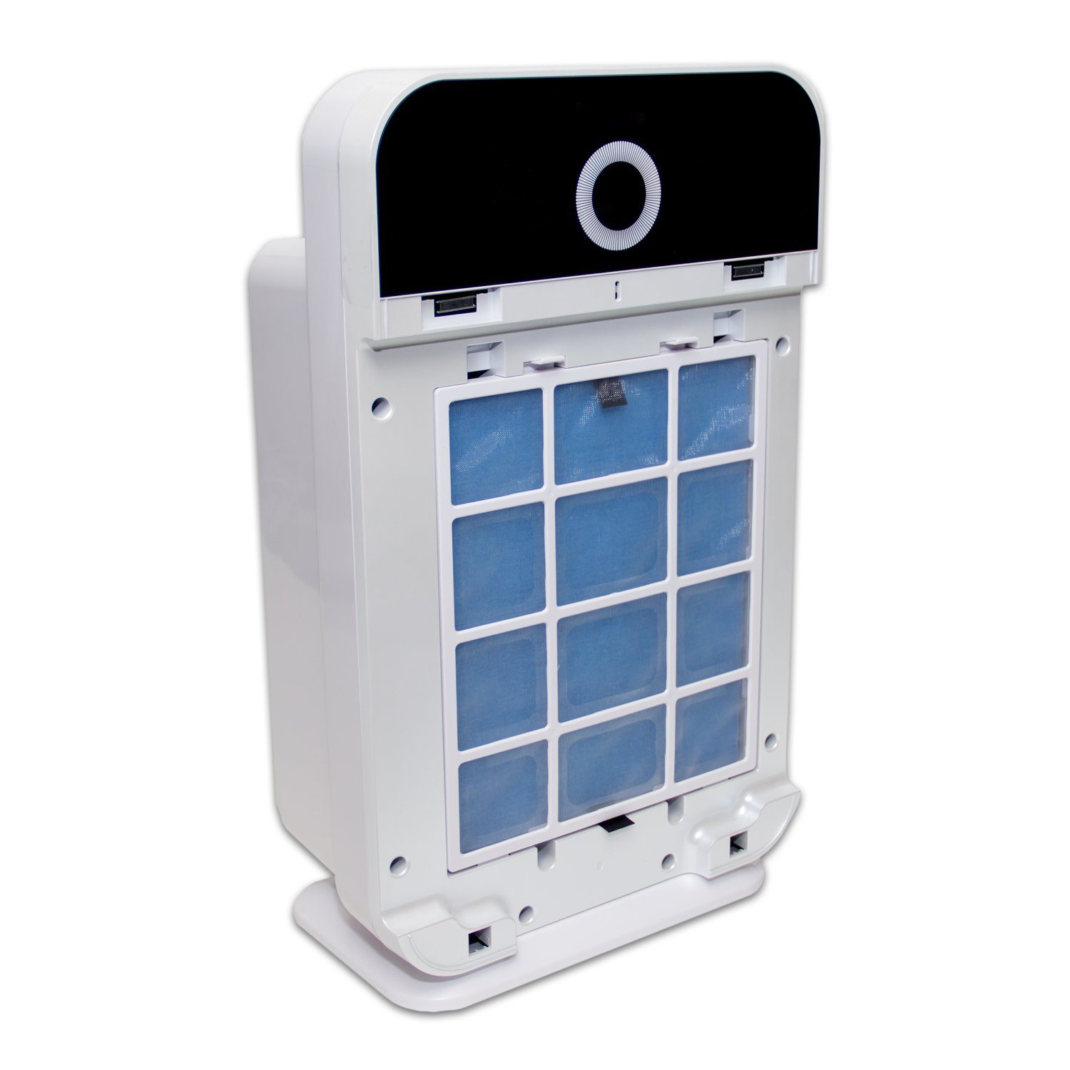 alfda Luftreiniger ALR300 Comfort, für 60 m² Räume, 3 HEPA-Filter zur Auswahl: Universal gegen gängige Raumluftbelastungen (CleanAIR) - gegen Gerüche & Rauchpartikel (AntiSMOKE) - antibakteriell & für Allergiker geeignet (TrueHEPA)