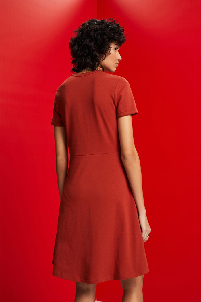 A-Linien-Kleid aus Baumwolljersey