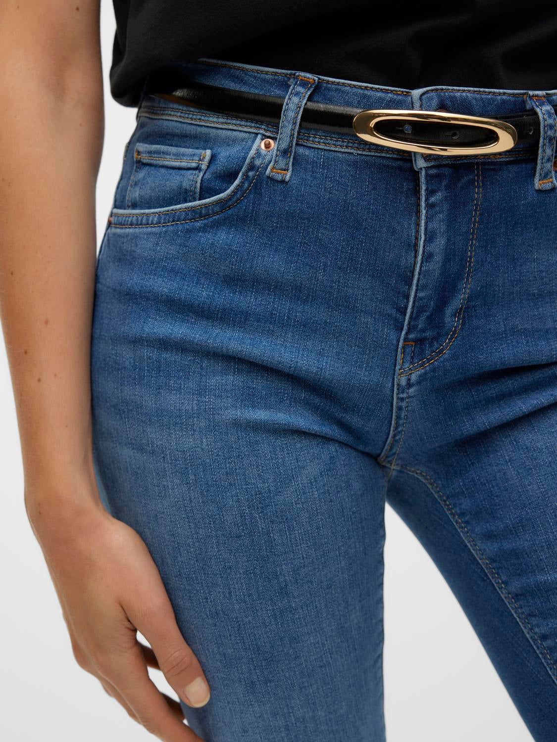 VMLUX Mid Rise Slim Fit Jeans