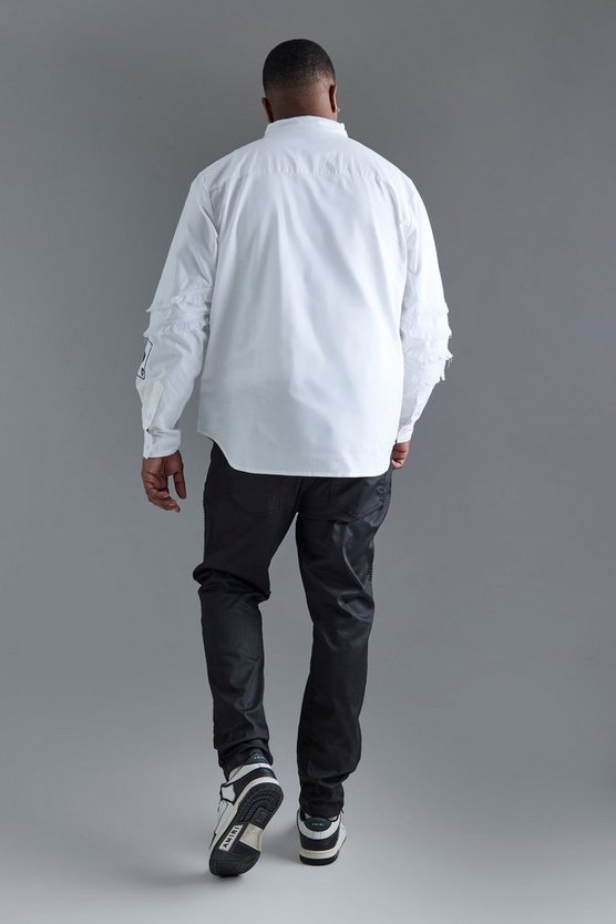 Plus Longsleeve One Of One Embroidered Shirt