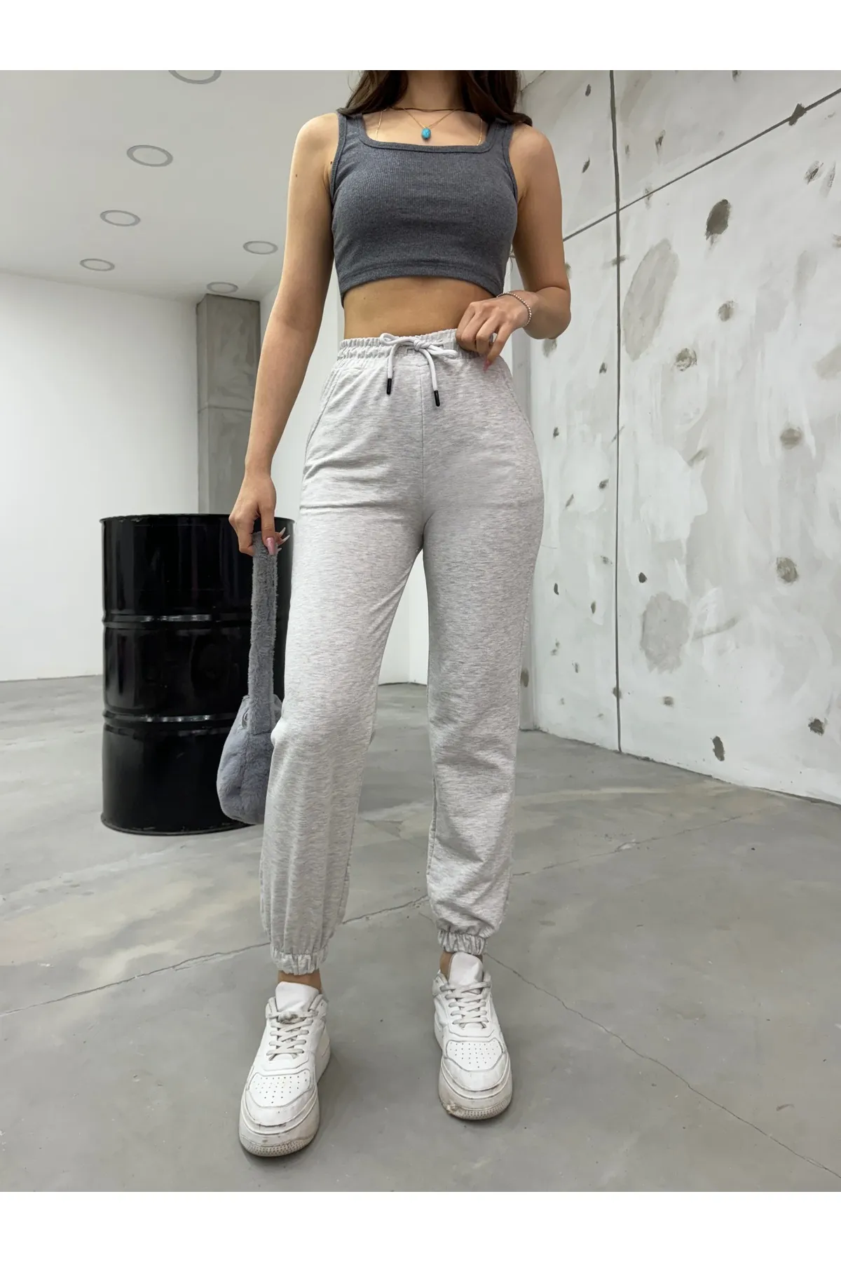 BİKELİFE  Jogginghose - Grau - Slim