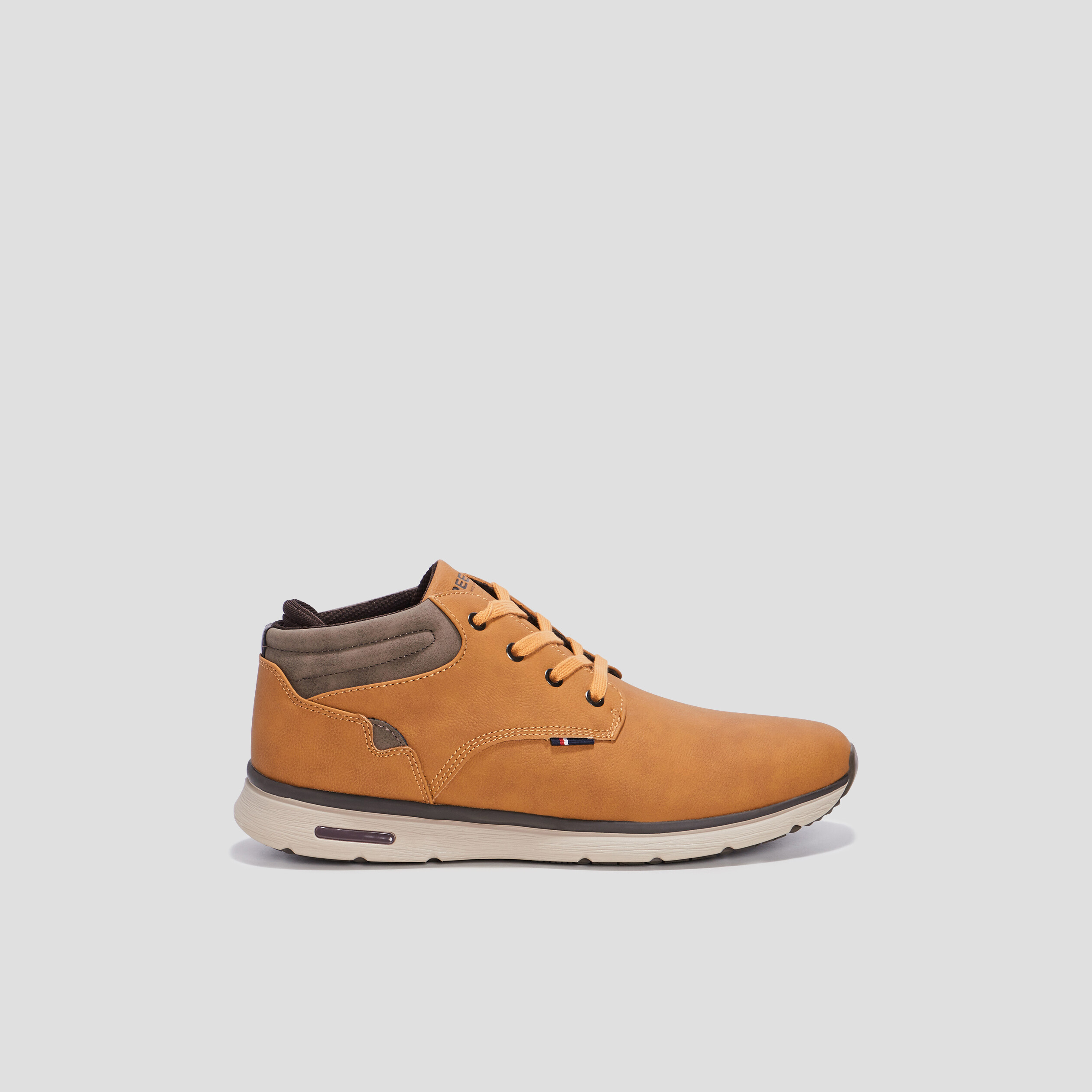 Bottines plates Creeks jaune homme | La Halle