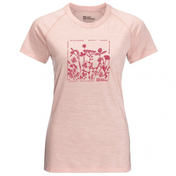 Jack Wolfskin - Women's Kammweg Graphic S/S - Merinoshirt