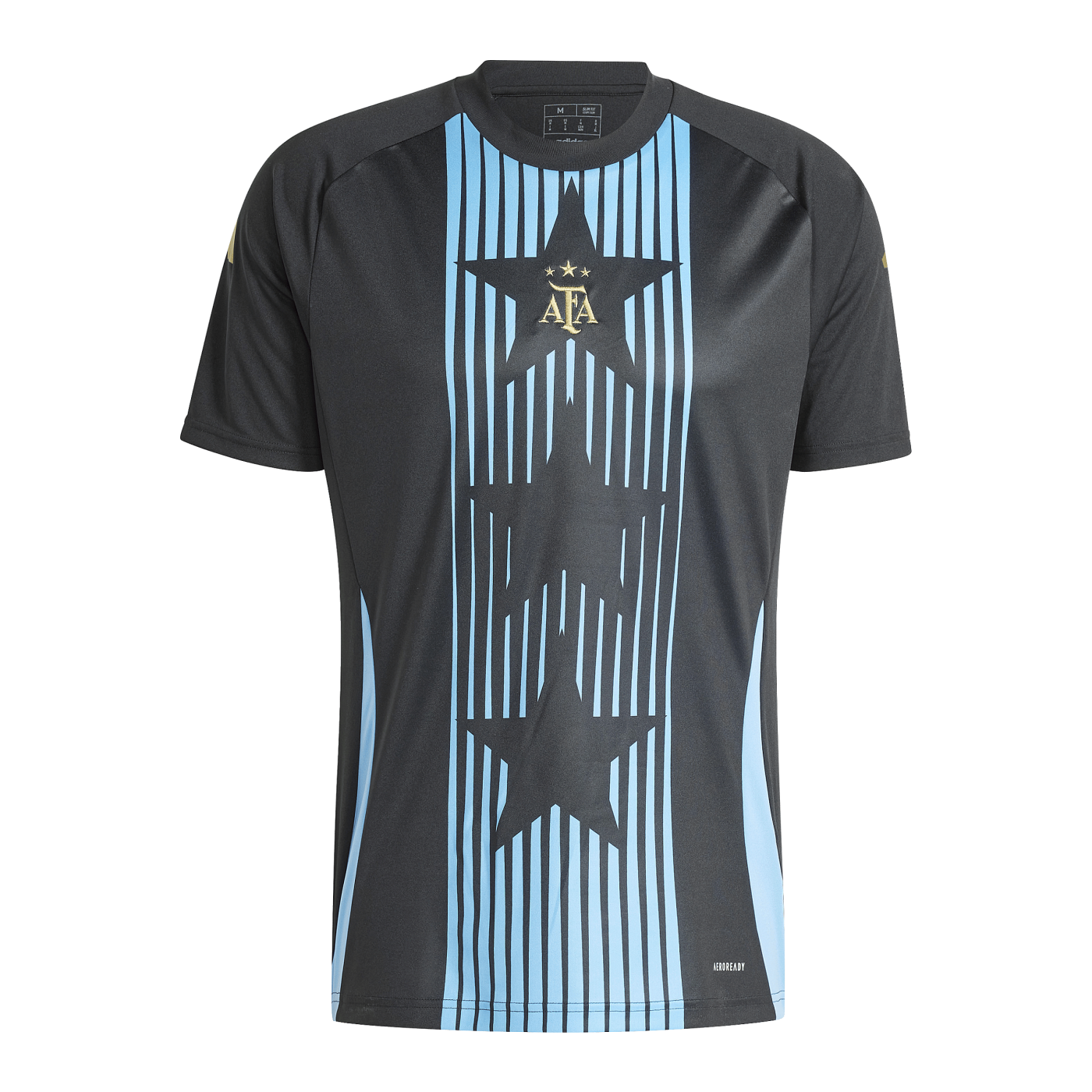 adidas Argentien Prematch Shirt 2024/2025 Kids Schwarz