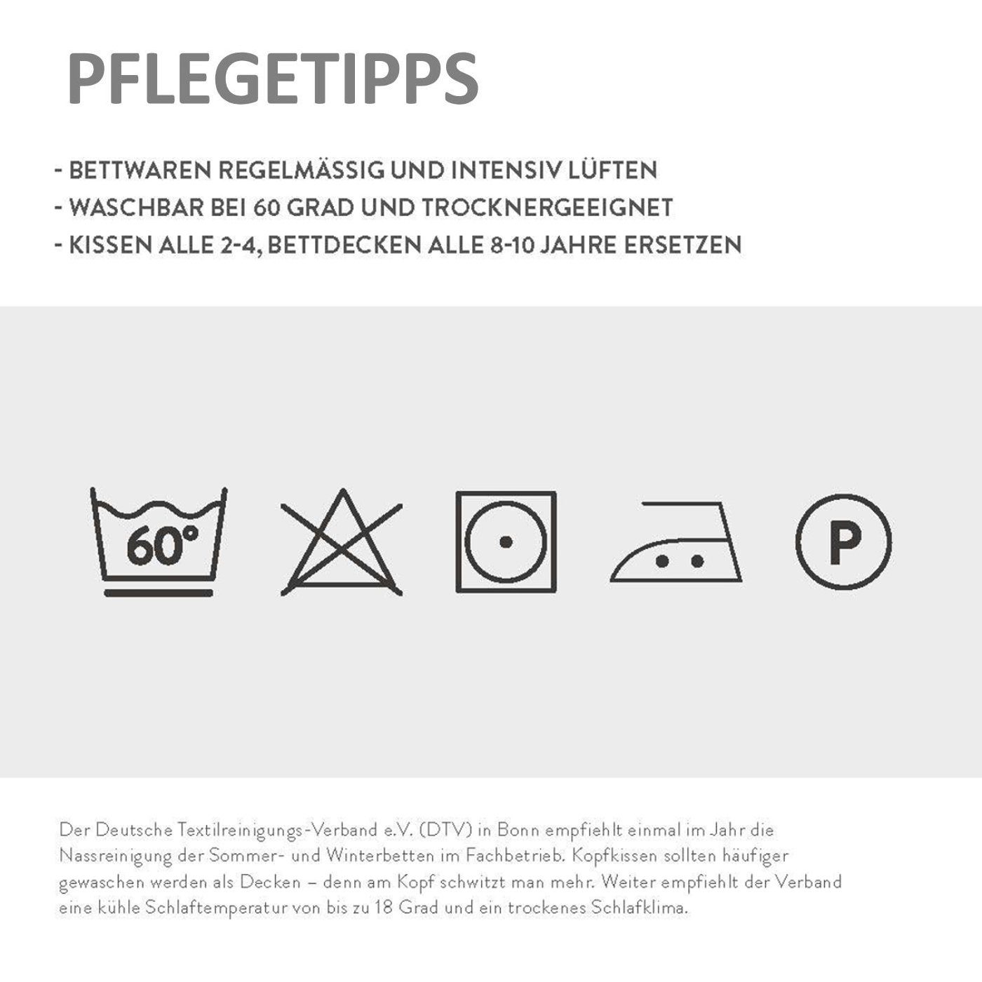 Daunenkissen Kopfkissen 100% sibirische Daunen 720g extra weich prall dick 80x80, Bettenhaus Breuer, Füllung: 100% Daunen, Bezug: 100% Baumwolle, Seitenschläfer, Rückenschläfer, Bauchschläfer, hergestellt in Deutschland