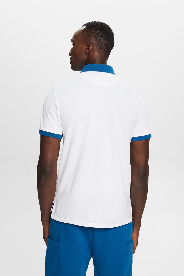 Zweifarbiges Piqué-Poloshirt