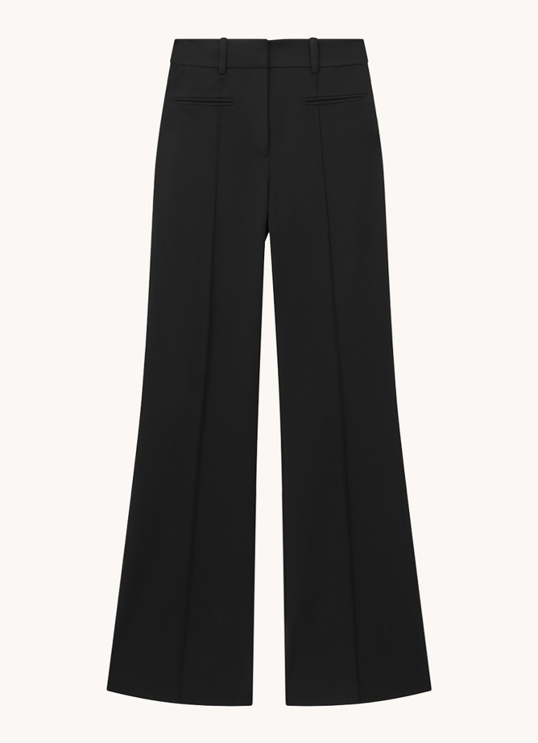 Pantaloni evazați cu talie înaltă Reiss Claude