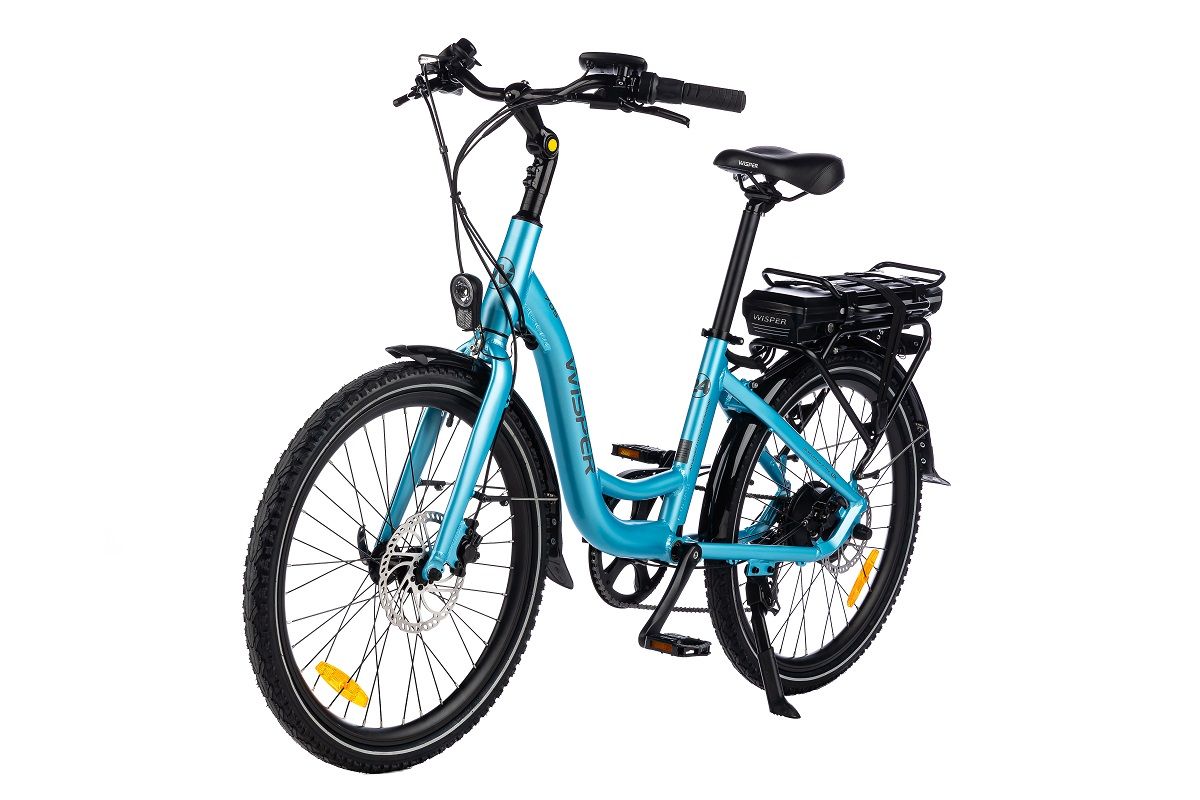 Wisper XL 705 Mattblau elektrisches Fahrrad