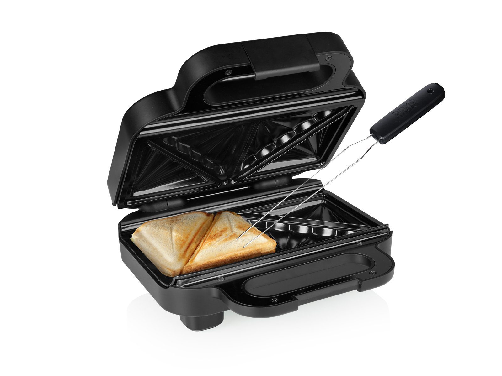 Setpoint Sandwichmaker, 800 W, Toaster Snack Kontaktgrill Indoorgrill - extra tiefe Platten 22x11cm