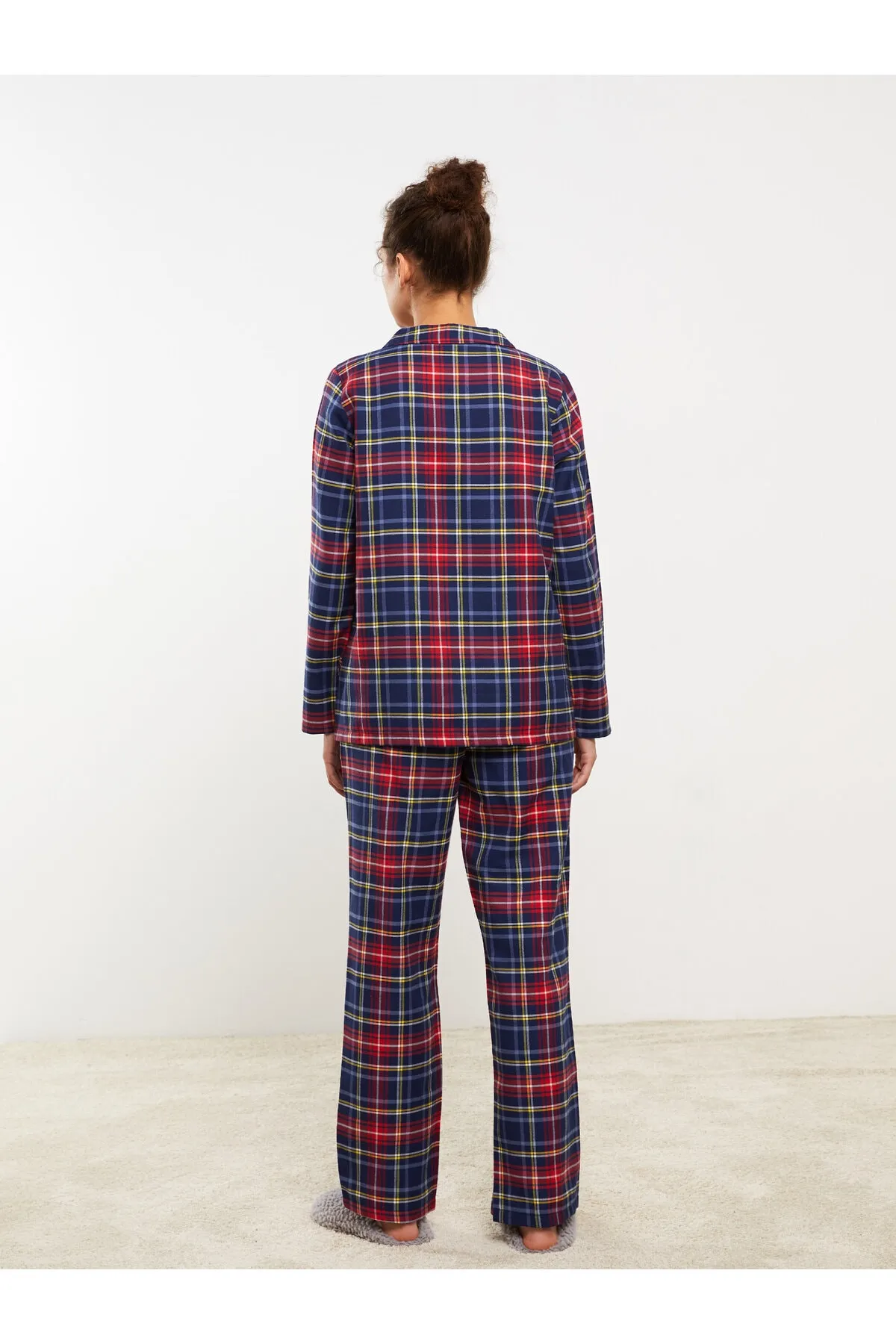 LC Waikiki  Pyjama set - Dunkelblau - Dobby