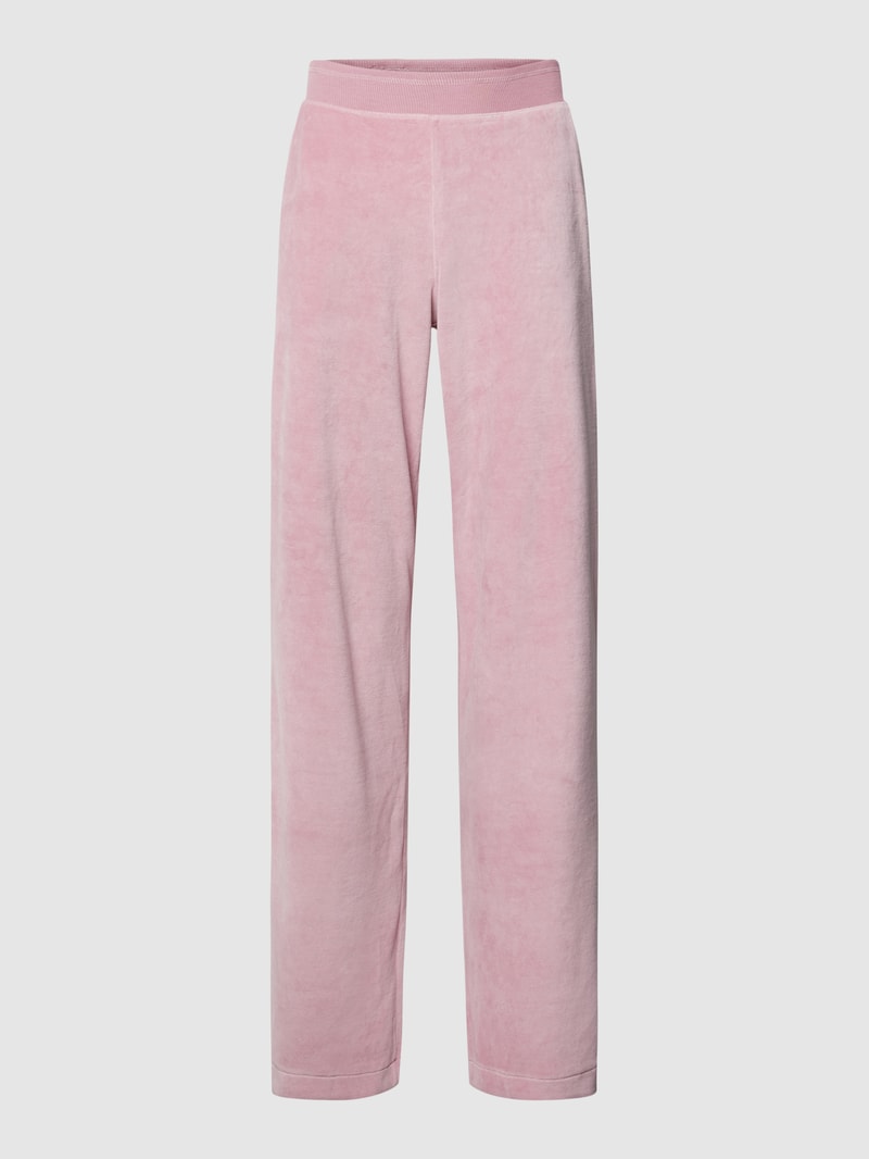 Flared Cut Hose mit elastischem Bund in rosa