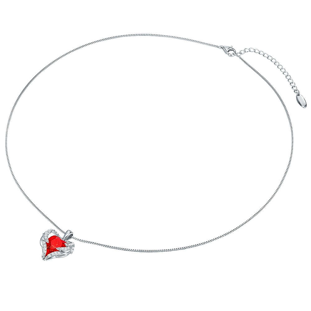 Rafaela Donata Collier en argent Coeur orné de cristaux Swarovski Orné de cristaux Swarovski en  collier