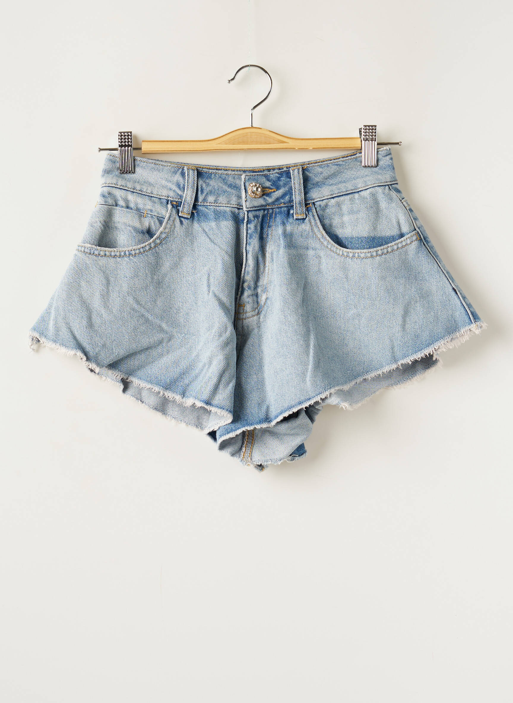 Sans Marque Shorts 1 Femme couleur bleu