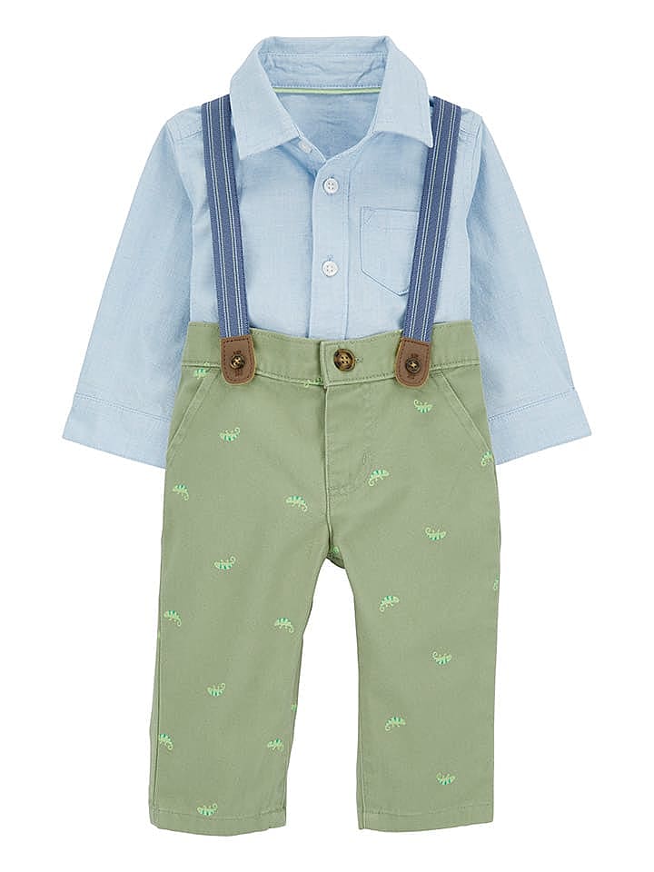 carter's 2tlg. Outfit in Hellblau/ Grün günstig kaufen 74