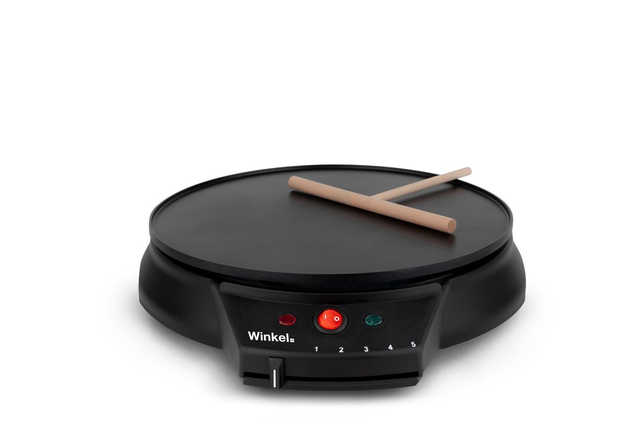 Weasy Wëasy GOO30 Crepes-Maker / 30cm Durchmesser / 5 Wärmestufen / inklusive Teigverteiler / 1000 W / schwarz