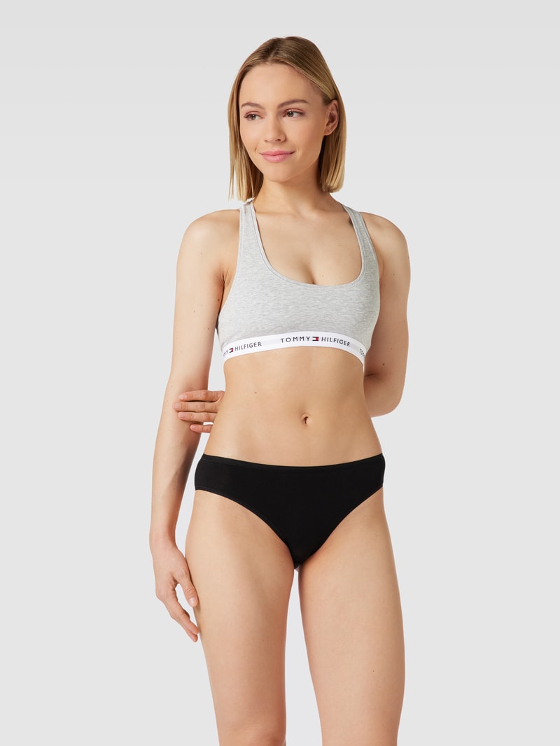 Bralette mit Racerback Modell 'UNLINED' in hellgrau