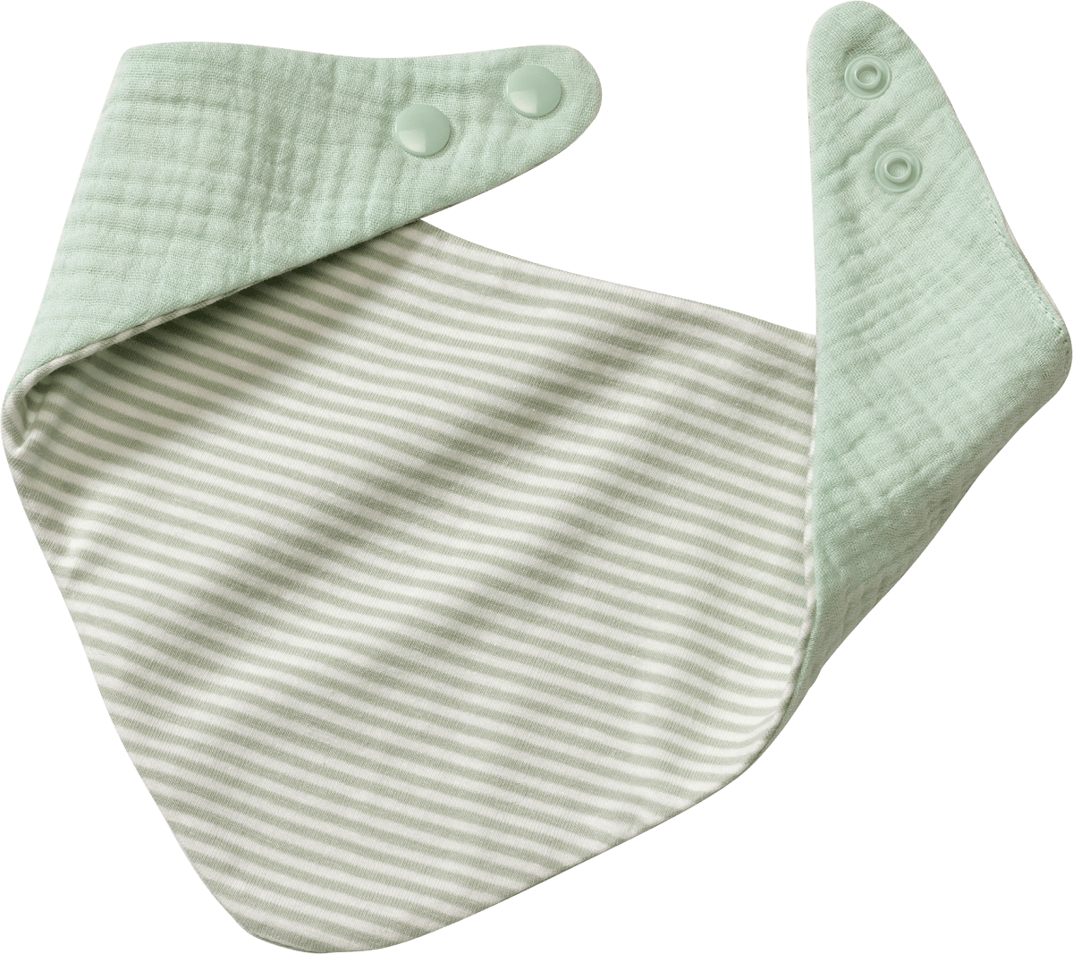 Halstuch zum Wenden mit Musselin, grün, 1 St