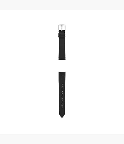 Fossil Band 16 mm LiteHide-Leder schwarz