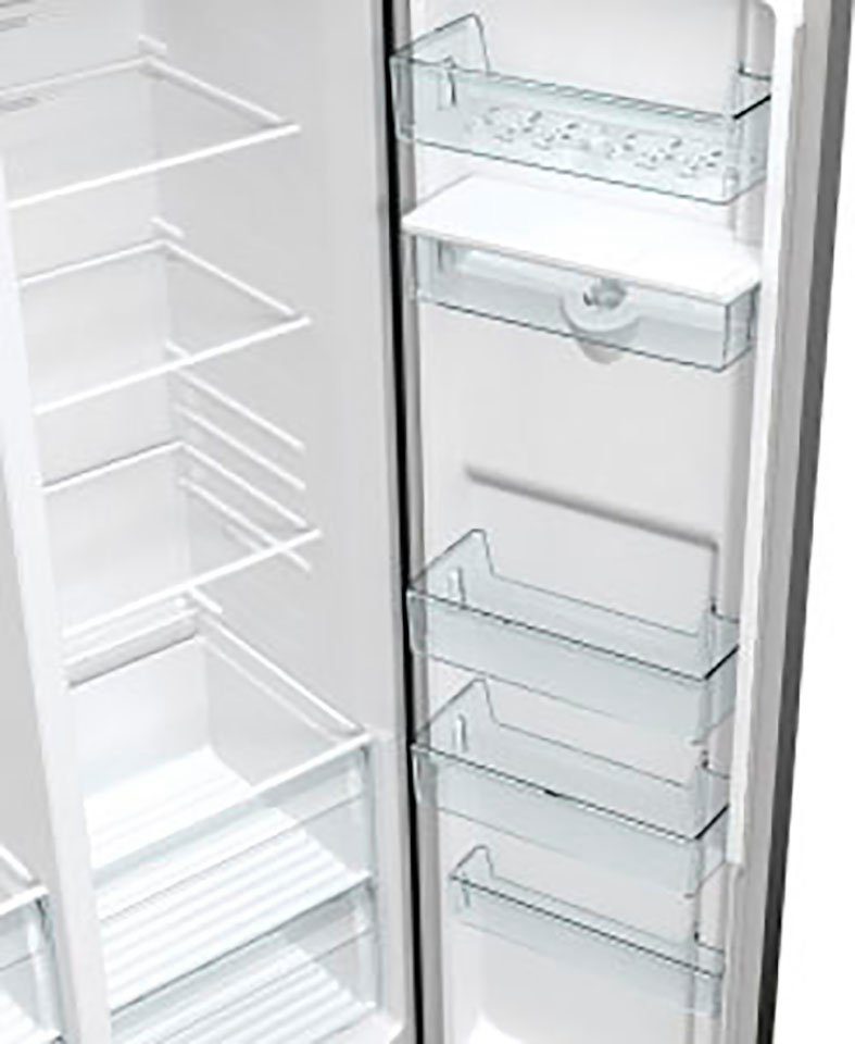 GORENJE Side-by-Side NRR 9185 EABXLWD, 178,6 cm hoch, 91 cm breit, Wasserspender