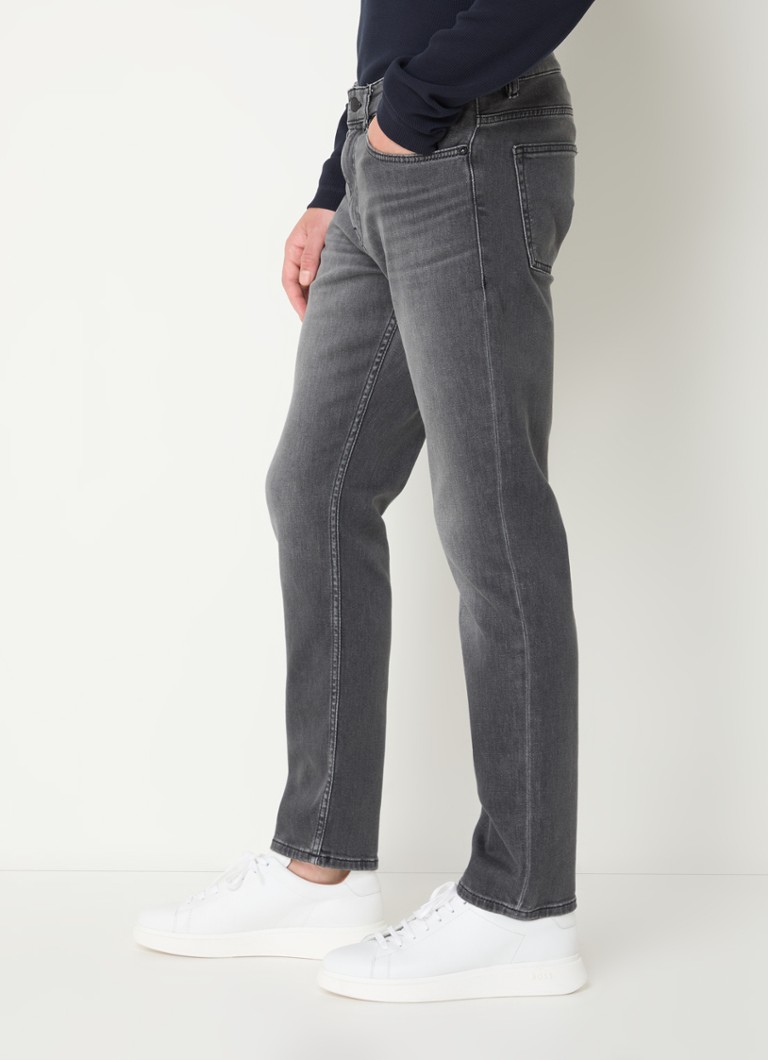 Blugi HUGO BOSS Delaware Bo Slim-Fit cu aspect de distress