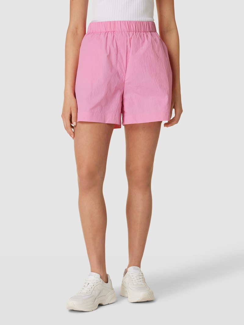 Bermudas mit elastischem Bund in rosa